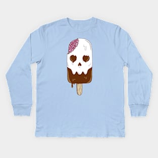 Skull Ice Cream Kids Long Sleeve T-Shirt